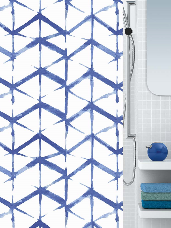 Κουρτίνα Μπάνιου SHIBORI BLUE