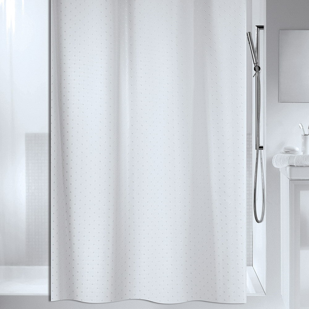 Shower Curtain 180x200 RICCO White