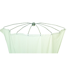 8-rib shower curtain frame