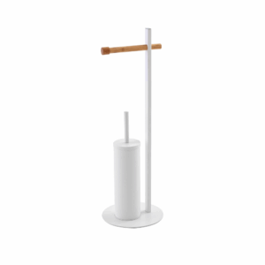 Toilet paper holder and brush stand
